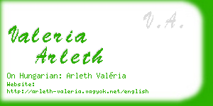 valeria arleth business card